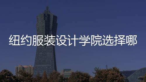 纽约服装设计学院选择哪所好？